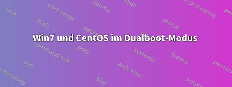 Win7 und CentOS im Dualboot-Modus