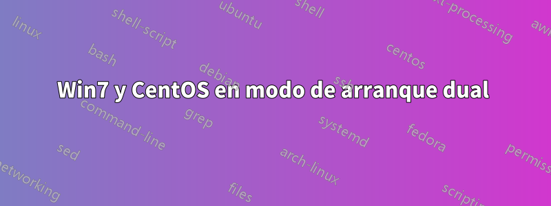 Win7 y CentOS en modo de arranque dual