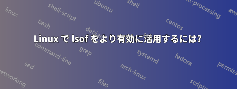 Linux で lsof をより有効に活用するには?