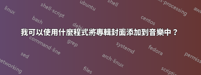 我可以使用什麼程式將專輯封面添加到音樂中？