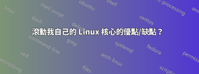 滾動我自己的 Linux 核心的優點/缺點？ 