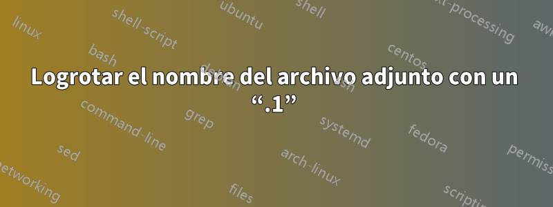 Logrotar el nombre del archivo adjunto con un “.1”