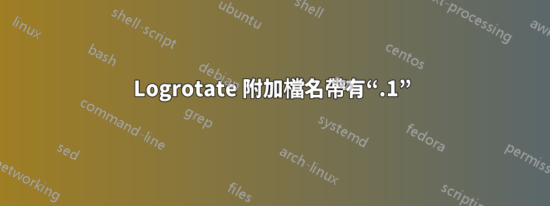 Logrotate 附加檔名帶有“.1”