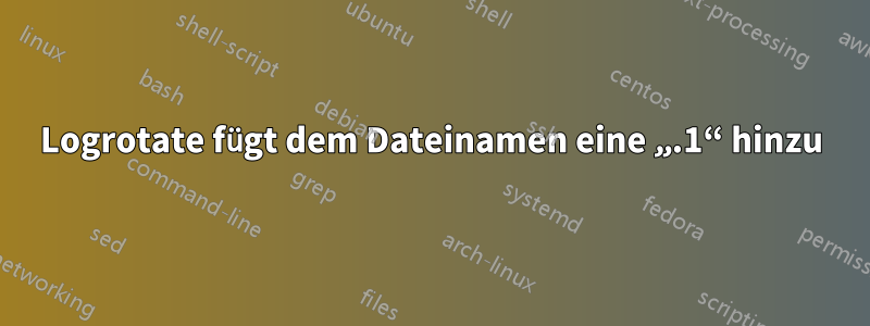 Logrotate fügt dem Dateinamen eine „.1“ hinzu