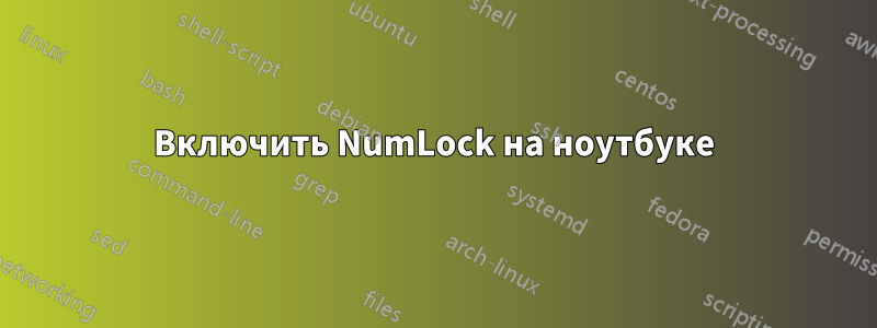 Включить NumLock на ноутбуке