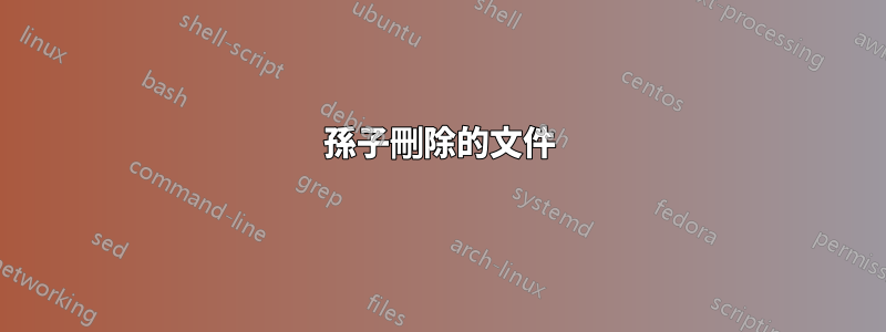 孫子刪除的文件