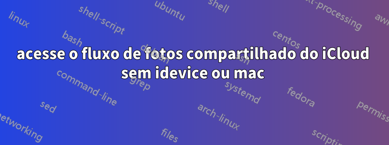 acesse o fluxo de fotos compartilhado do iCloud sem idevice ou mac