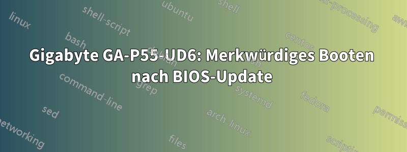 Gigabyte GA-P55-UD6: Merkwürdiges Booten nach BIOS-Update