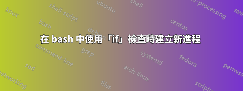 在 bash 中使用「if」檢查時建立新進程