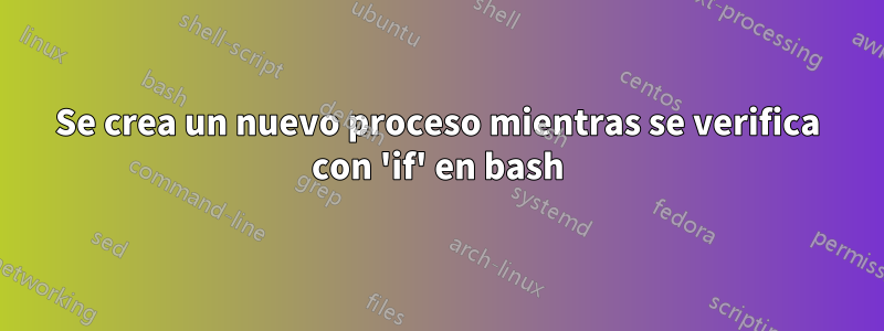 Se crea un nuevo proceso mientras se verifica con 'if' en bash