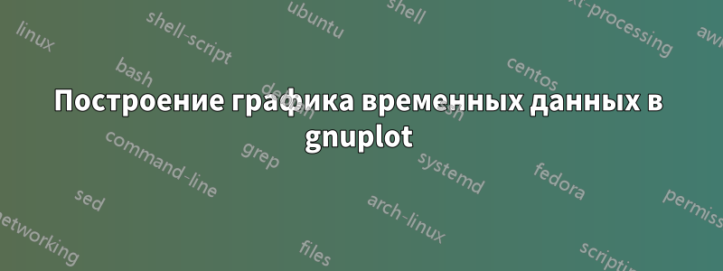 Построение графика временных данных в gnuplot