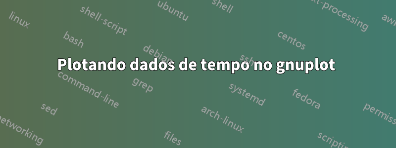 Plotando dados de tempo no gnuplot
