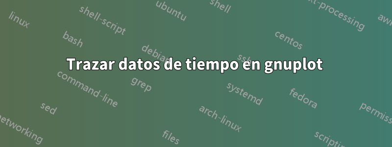 Trazar datos de tiempo en gnuplot