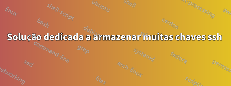 Solução dedicada a armazenar muitas chaves ssh