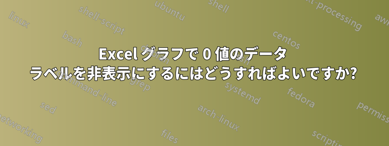 Excel グラフで 0 値のデータ ラベルを非表示にするにはどうすればよいですか?