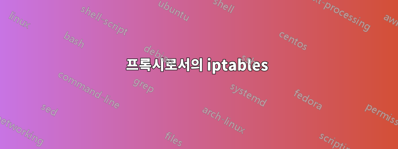 프록시로서의 iptables