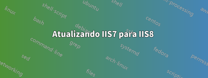 Atualizando IIS7 para IIS8