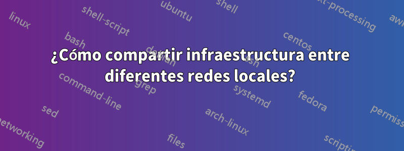 ¿Cómo compartir infraestructura entre diferentes redes locales?