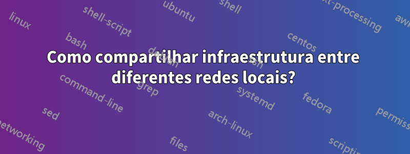 Como compartilhar infraestrutura entre diferentes redes locais?