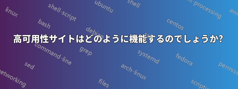 高可用性サイトはどのように機能するのでしょうか?