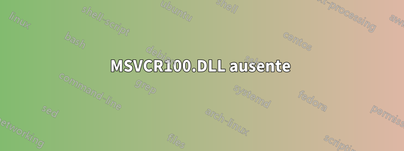 MSVCR100.DLL ausente