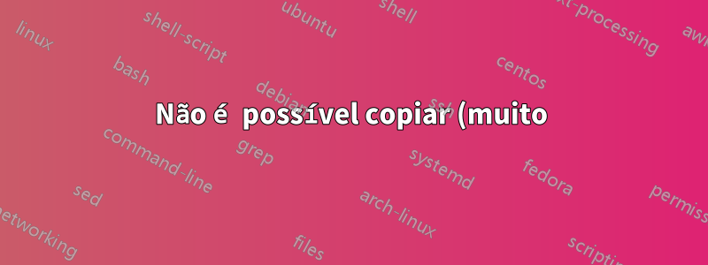Não é possível copiar (muito) entre instâncias no Microsoft Excel