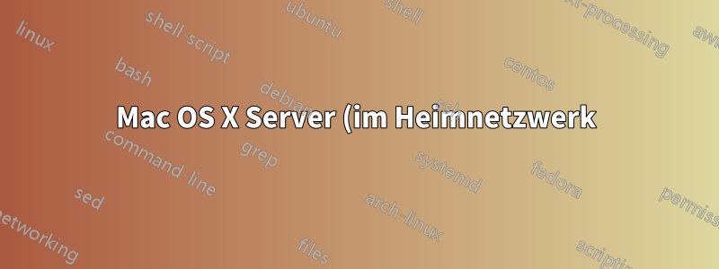 Mac OS X Server (im Heimnetzwerk) führt dazu, dass Windows-Rechner eine fehlerhafte drahtlose Verbindung haben