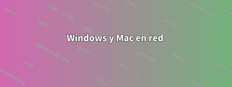 Windows y Mac en red