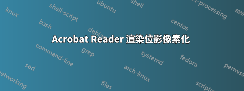 Acrobat Reader 渲染位影像素化