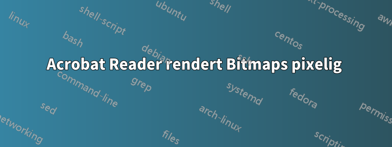 Acrobat Reader rendert Bitmaps pixelig