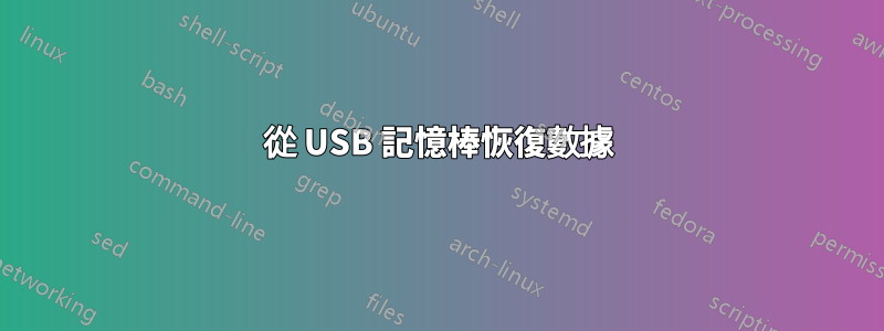 從 USB 記憶棒恢復數據