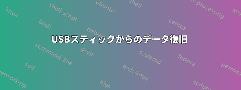 USBスティックからのデータ復旧