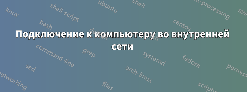 Подключение к компьютеру во внутренней сети