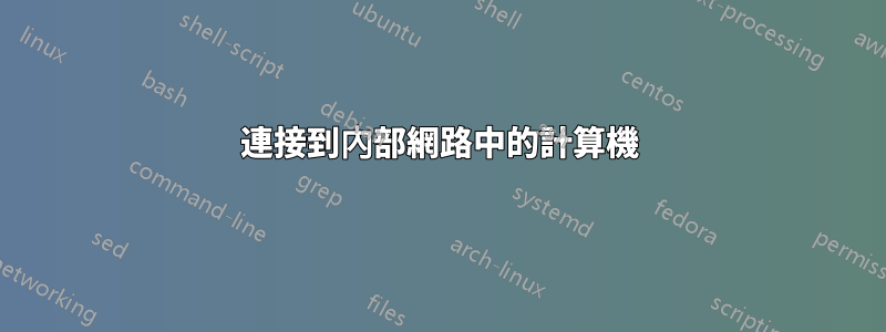 連接到內部網路中的計算機