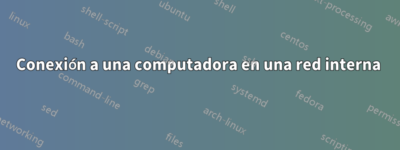 Conexión a una computadora en una red interna