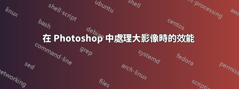 在 Photoshop 中處理大影像時的效能