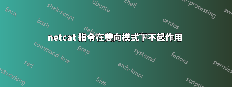 netcat 指令在雙向模式下不起作用