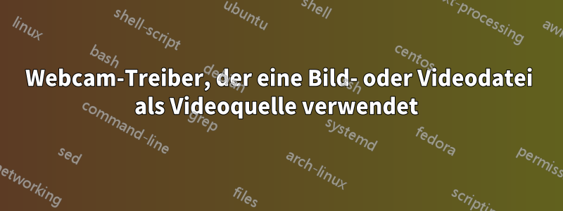 Webcam-Treiber, der eine Bild- oder Videodatei als Videoquelle verwendet 