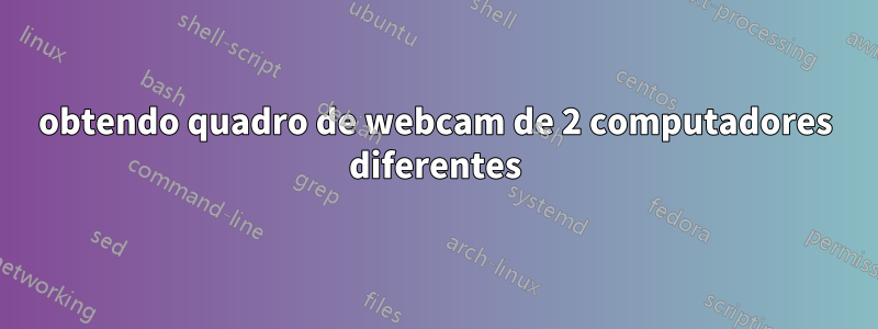 obtendo quadro de webcam de 2 computadores diferentes