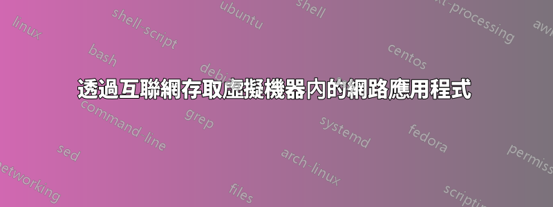 透過互聯網存取虛擬機器內的網路應用程式