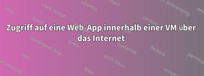 Zugriff auf eine Web-App innerhalb einer VM über das Internet