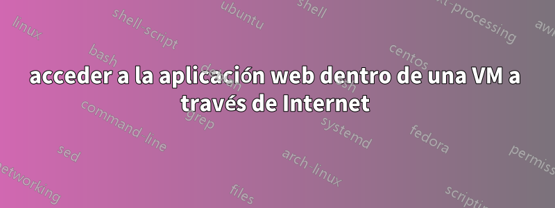 acceder a la aplicación web dentro de una VM a través de Internet
