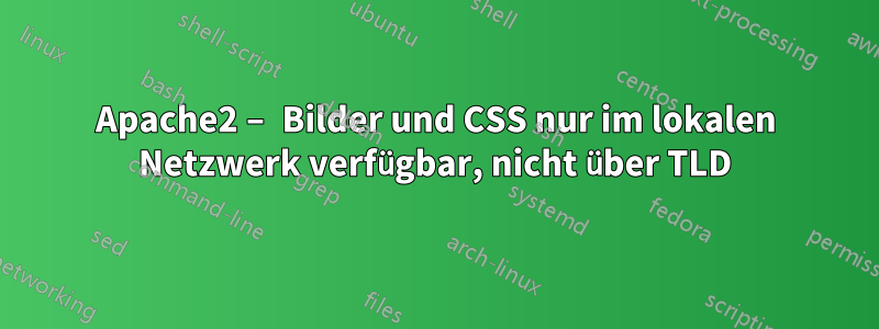 Apache2 – Bilder und CSS nur im lokalen Netzwerk verfügbar, nicht über TLD