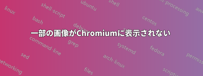 一部の画像がChromiumに表示されない