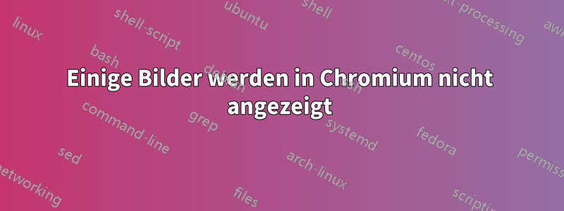 Einige Bilder werden in Chromium nicht angezeigt