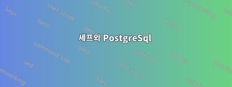 셰프와 PostgreSql