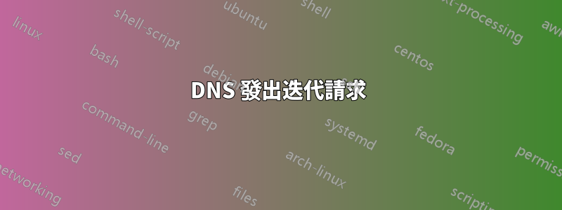 DNS 發出迭代請求