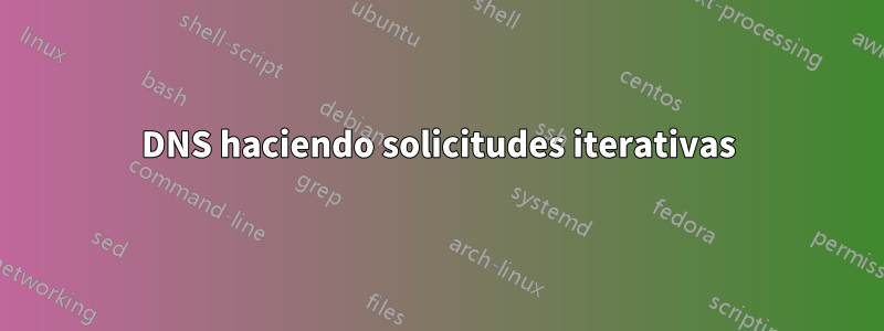 DNS haciendo solicitudes iterativas