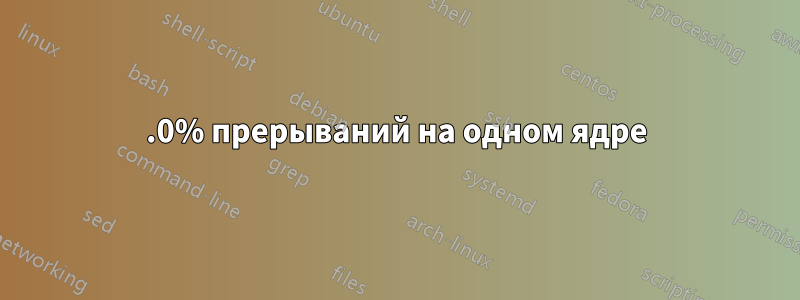 100.0% прерываний на одном ядре