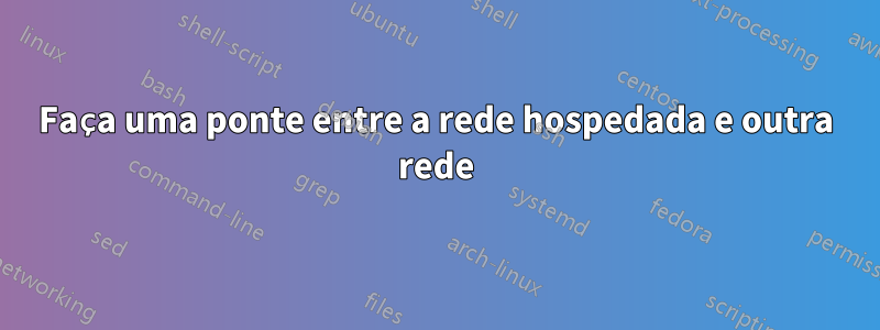 Faça uma ponte entre a rede hospedada e outra rede